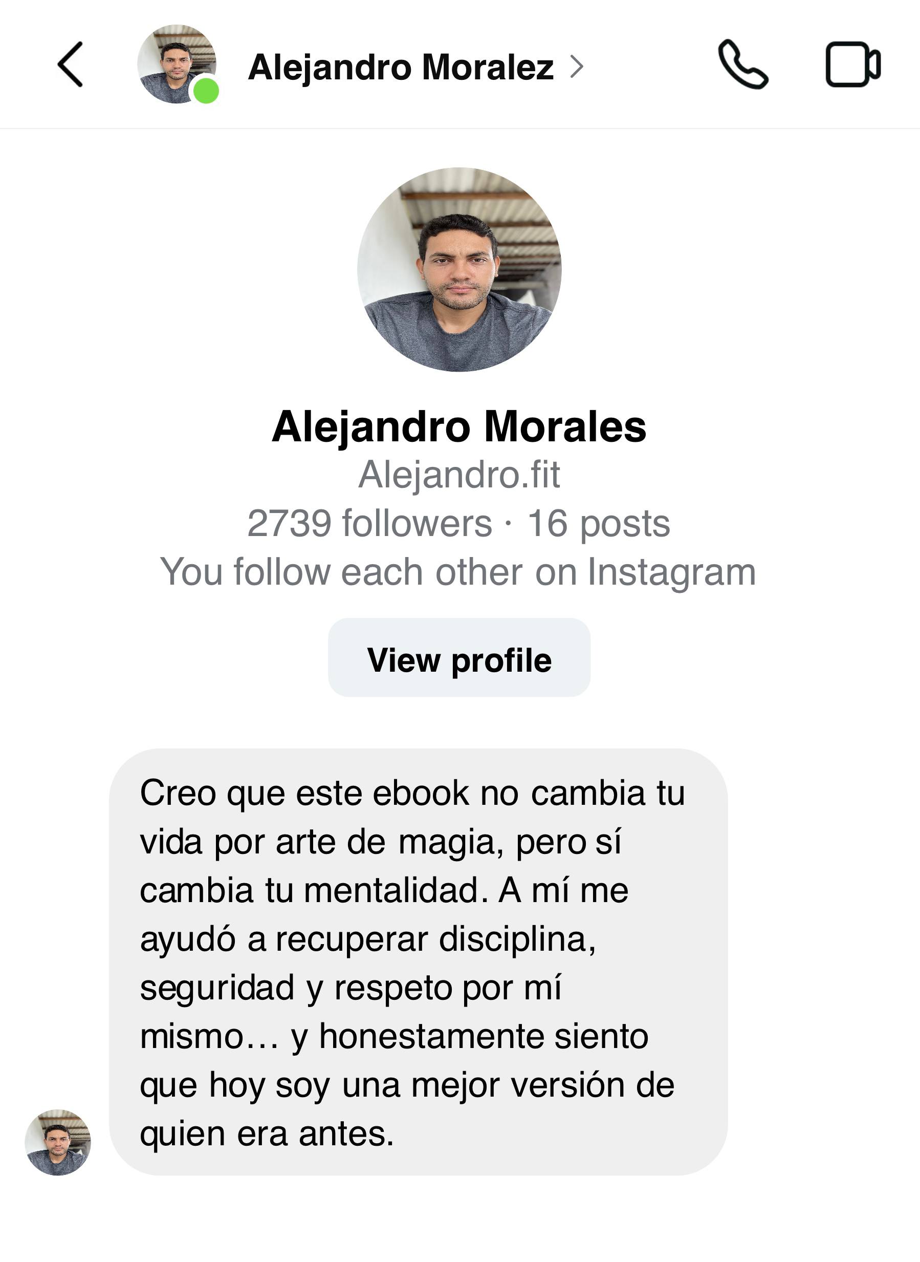 Depoimento de Alejandro Morales